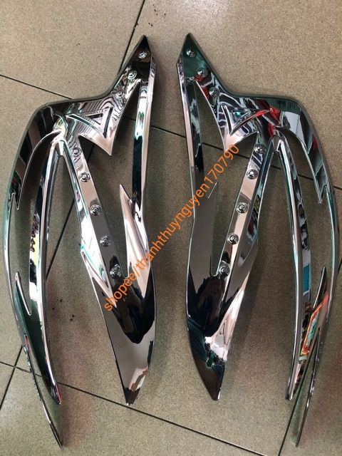 Nẹp SH2020 xi mạ crom kiểu mới(cặp)