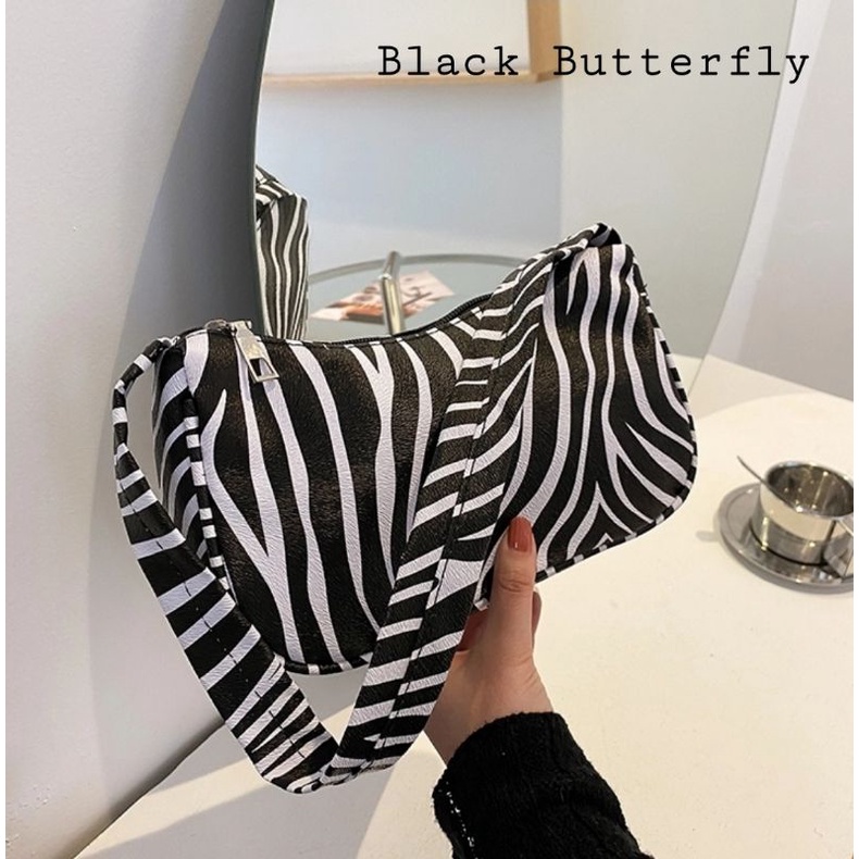 Túi đeo vai kẹp nách ngựa vằn Butterfly