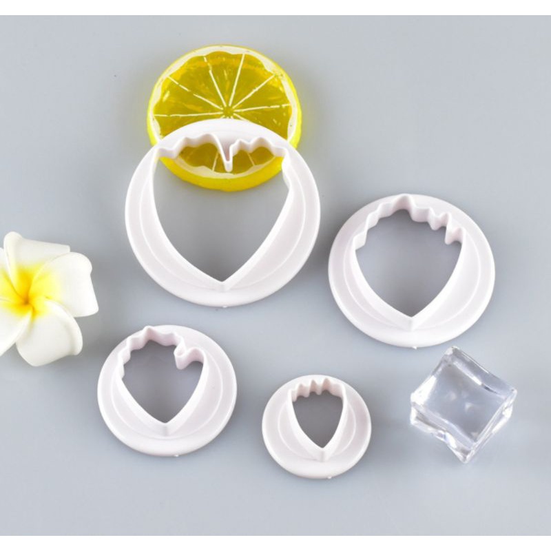 Khuôn cắt cánh hoa mẫu đơn,đất sét, fondant