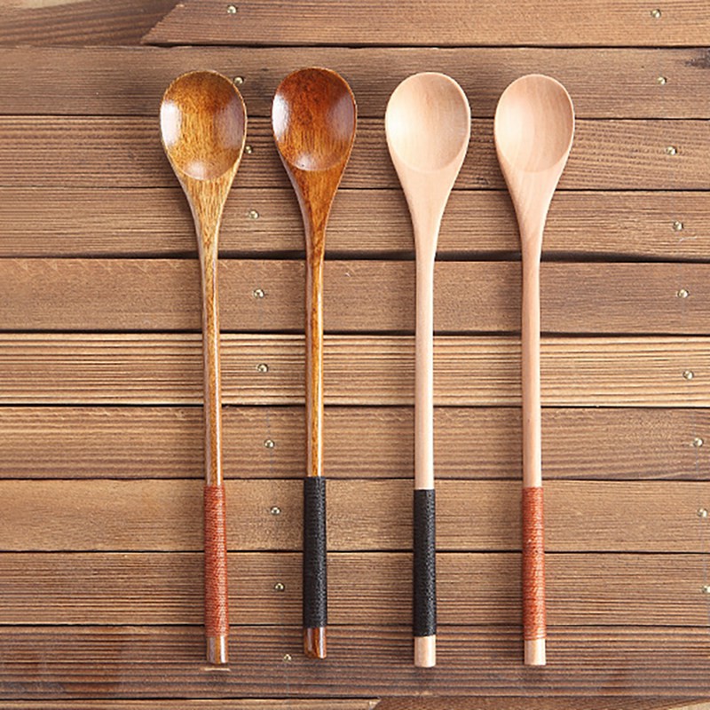 Muỗng Gỗ Cán Dài Cao Cấp