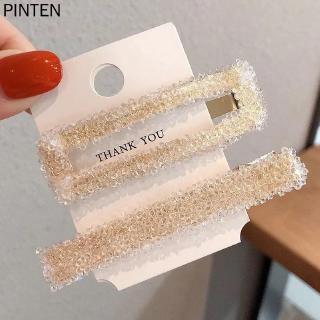 Bộ Hai Mảnh Lấp Lánh Thời Gian Retro Kẹp Tóc Top Kẹp Sang Trọng Kẹp Mũ Đội Đầu Hàn Quốc Ngọt Ngào Đơn Giản Cô Gái Nổ Bên Kẹp