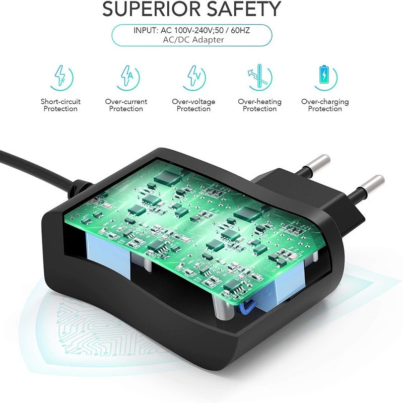 Bộ Chuyển Đổi Nguồn Điện AC 100V-240V DC 3V 4.5V 5V 6V 7.5V 8V 9V 10V 12V 500mA 1A 2A 1000mA 5.5mm x 2.1mm