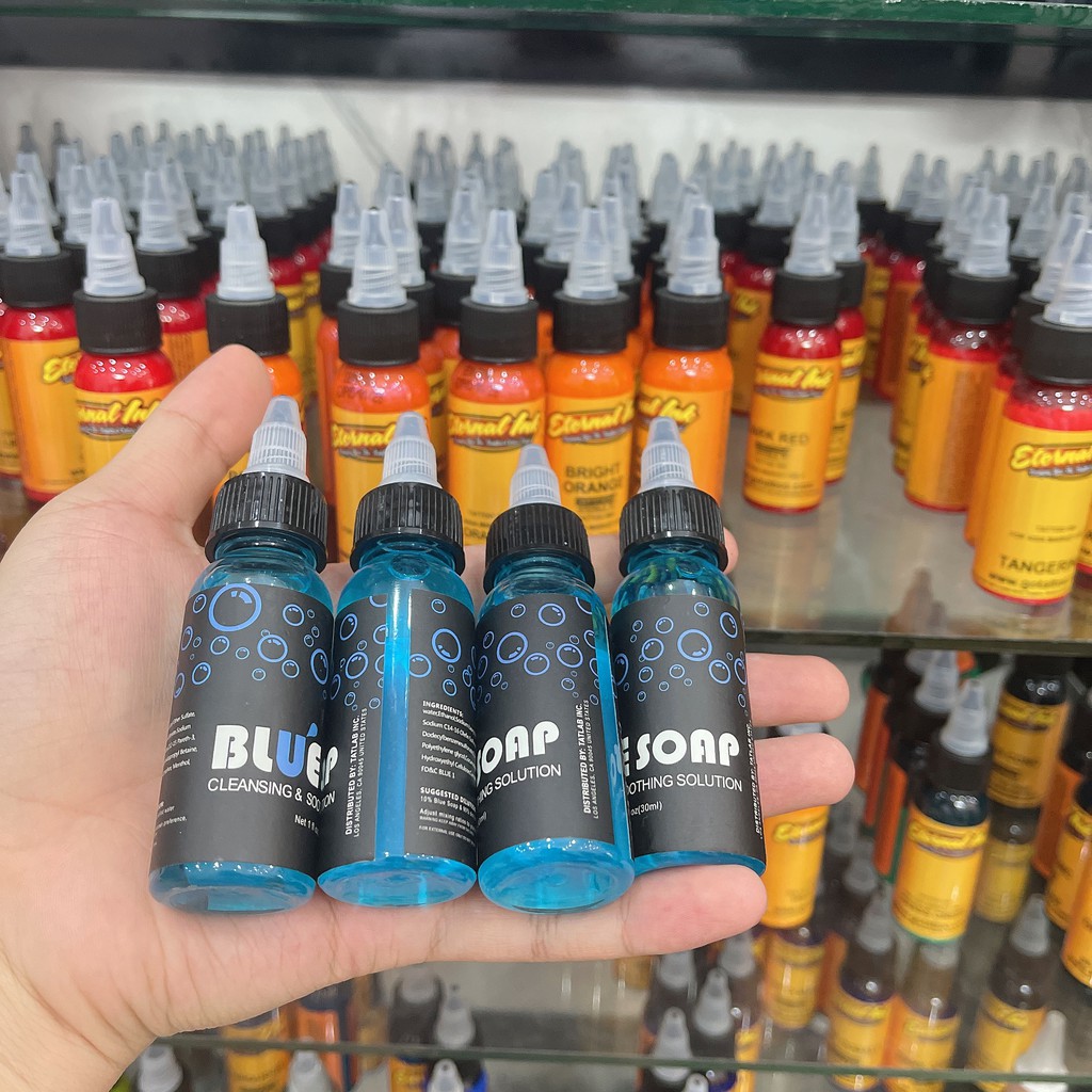Bluesoap chính hãng USA lau mực vệ sinh hình xăm