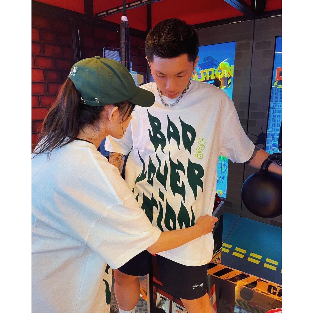 Áo Thun Nam Nữ Unisex Chữ Xanh Lá HOT TREND