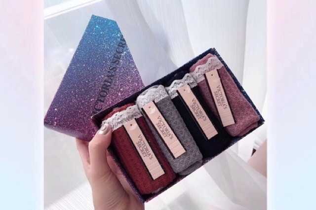 Quần lót nữ cotton  /🔥 FREESHIP 🔥 Đơn 250k / Quần lót cotton nữ Victoria sang trọng cuốn hút hộp 4 quần cao cấp | BigBuy360 - bigbuy360.vn