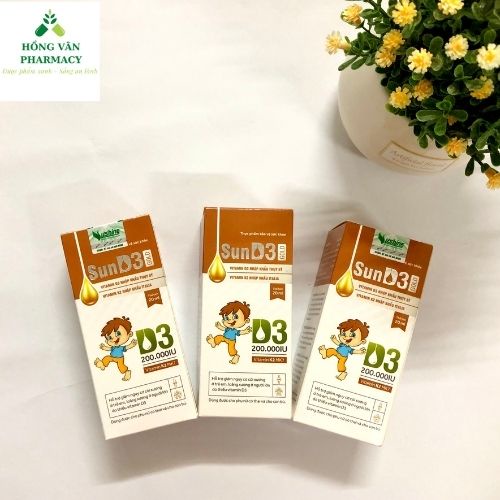 Vitamin D3 kết hợp K2 nhỏ giọt, giúp tăng cường hấp thu canxi cho bé