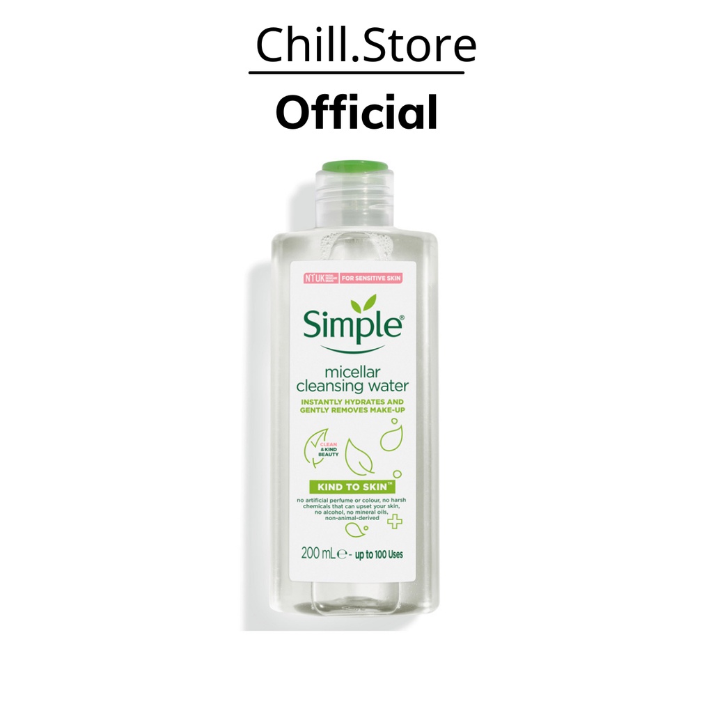 Nước Tẩy Trang Simple Cleansing Water 200ml UK Chính Hãng