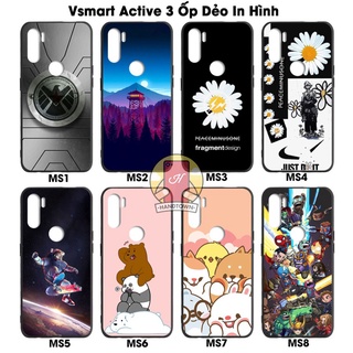 Ốp Lưng Vsmart Active 3 Dẻo Đen In Hình Nhiều Mẫu PA