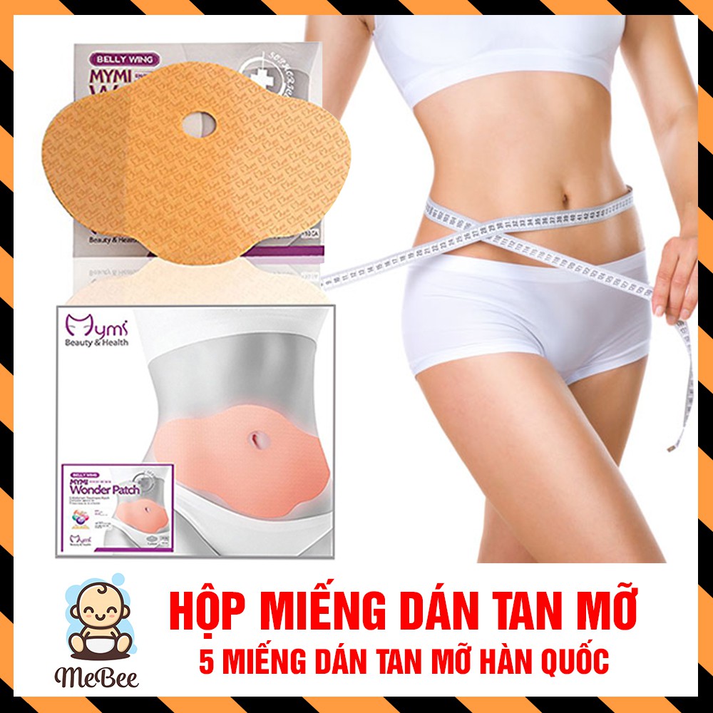 PVN4217 Miếng dán tan mỡ Hàn Quốc Mimi Wonder Patch (1 hộp 5 miếng dán) D9
