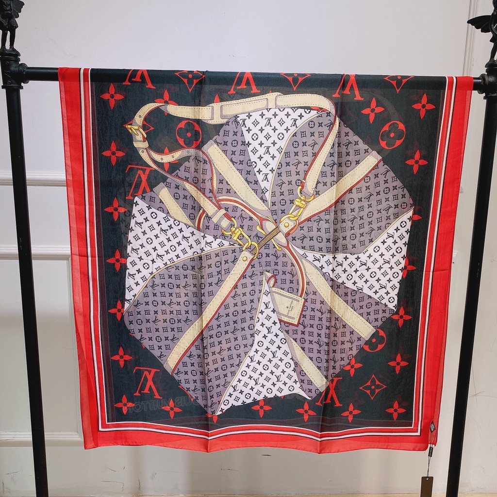 Khăn Choàng Lụa Mỏng In Họa Tiết Mới Chất Lượng Cao Cho Nữ