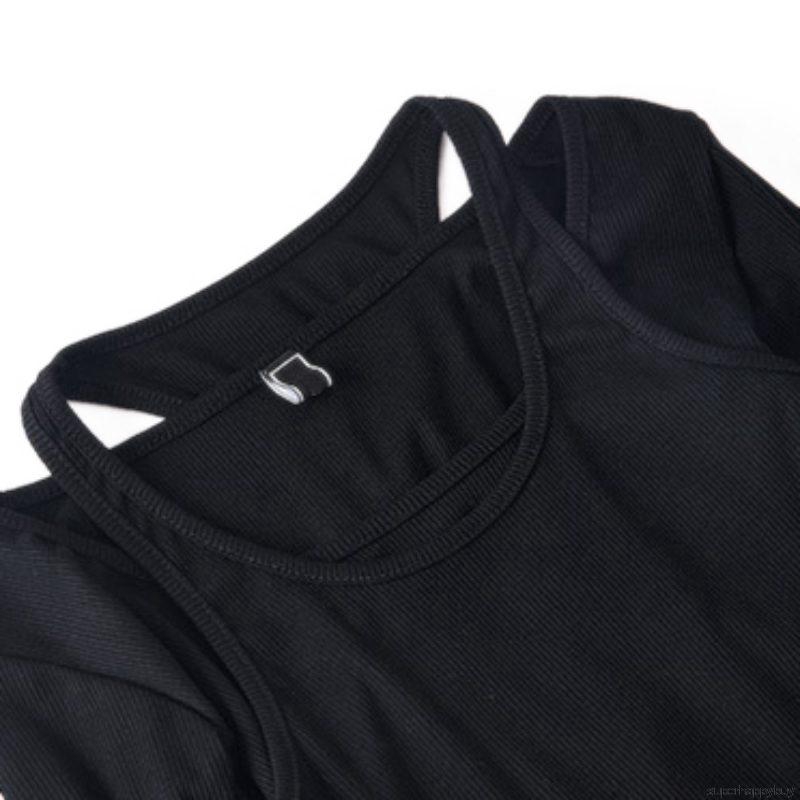 Áo thun tay dài khoét vai thời trang quyến rũ