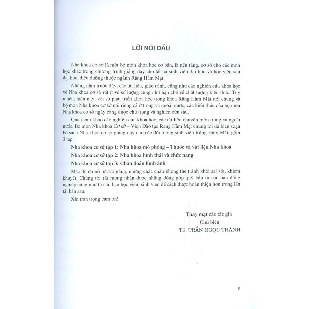 Sách - Nha Khoa Cơ Sở - Tập 2: Nha Khoa Hình Thái Và Chức Năng (Dùng Cho Sinh Viên Răng Hàm Mặt)
