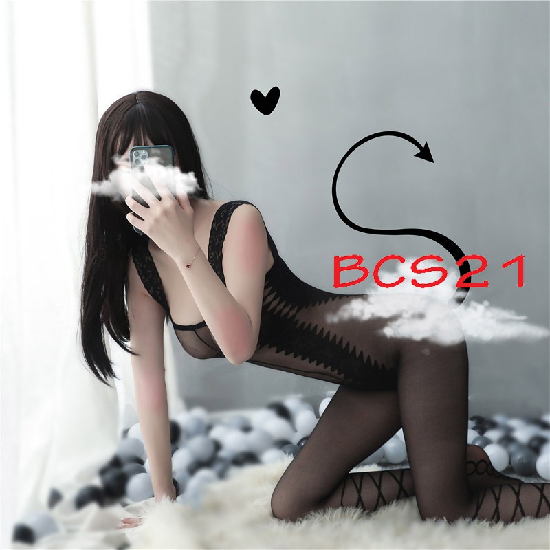 No. 56 N49 70💕CHE TÊN💕 Bodysuit Sexy Đồ Ngủ Cosplay Xuyên Thấu Gợi Cảm Hở Đáy Quyến Rũ Vải Mịn Bodystocking BCS21 | BigBuy360 - bigbuy360.vn