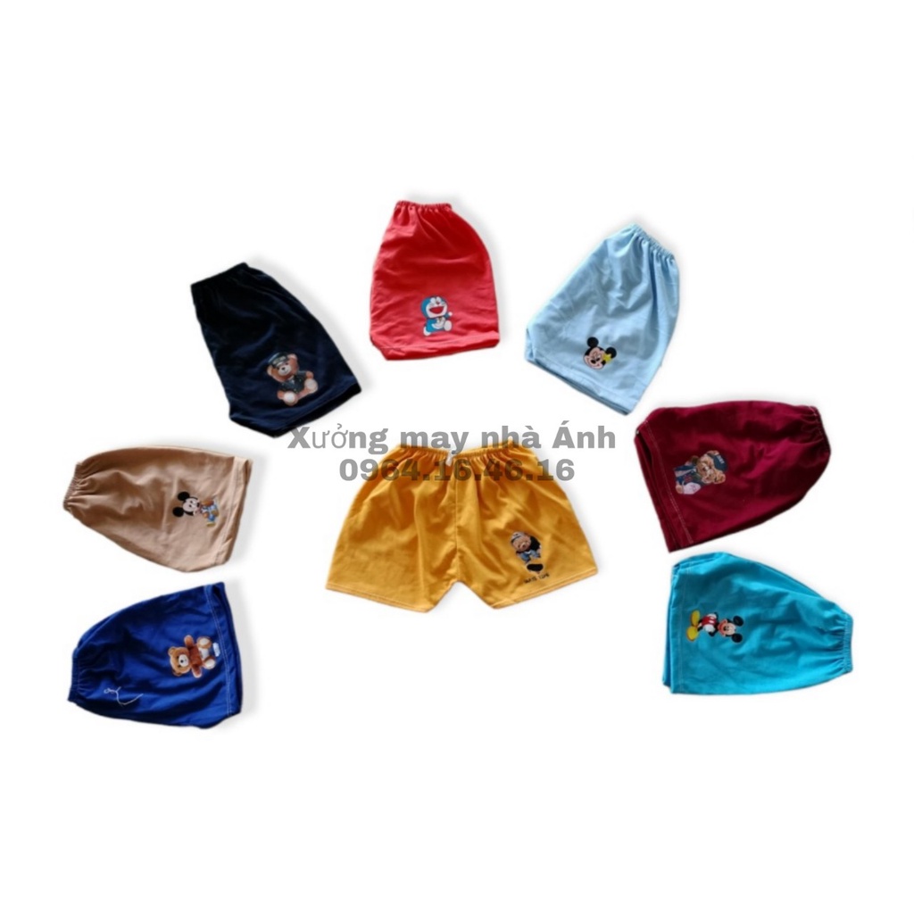 Combo 10 quần đùi hoạt hình cho bé trai ,bé gái