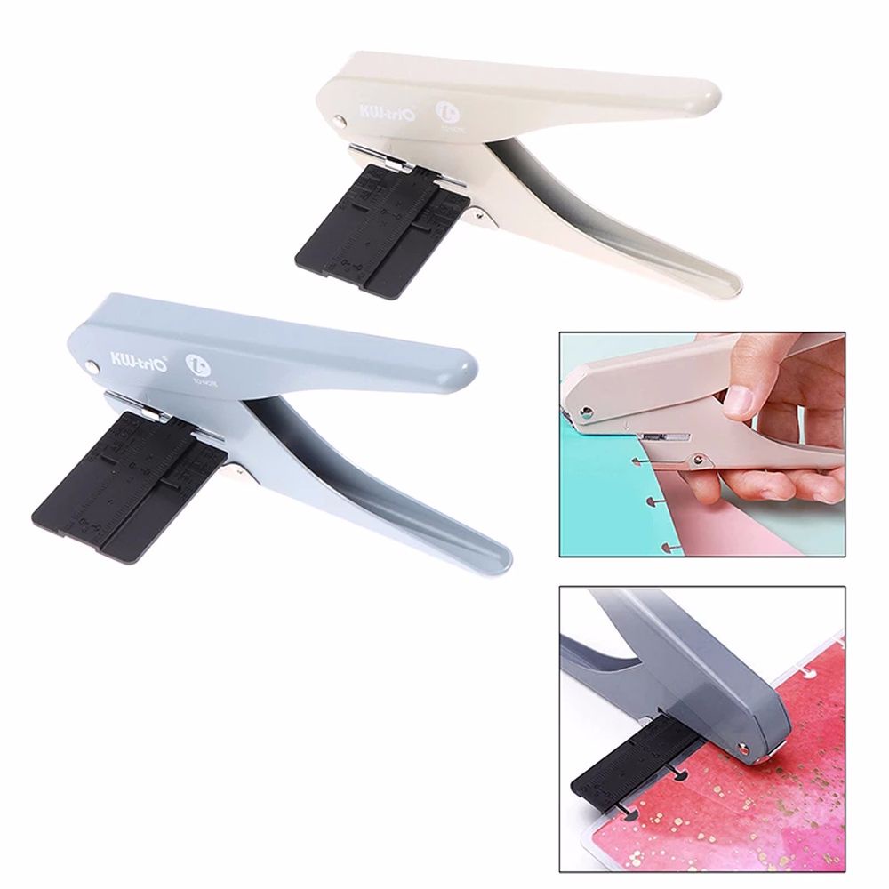 KENTON Creativity Hole Puncher Binding Supplies Paper Cutter Mushroom Hole Shape Punch Punch Tools T-type Metal Offices Stationery Punching|For Notebook  Binding Manual Puncher/Multicolor