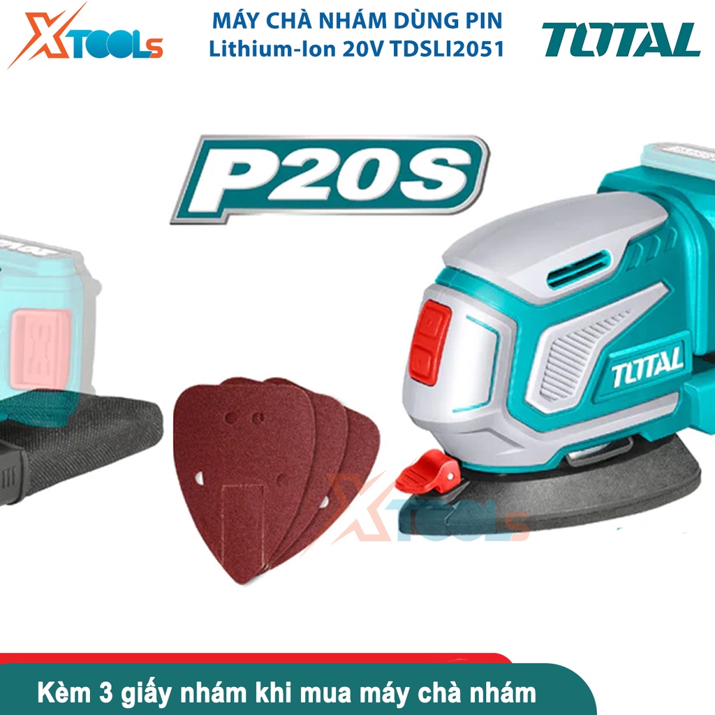 Máy chà nhám dùng pin Lithium-Ion 20V, máy chà tường kích thước đĩa 125mm, tốc độ không tải 13000/phút-CHÍNH HÃNG-XTOOLS