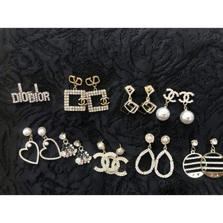 KHUYÊN TAI BẠC 925 THIẾT KẾ LOGO CÁC THƯƠNG HIỆU SANG TRỌNG, THỜI THƯỢNG - KHUYÊN TAI KHỂNH SHOP