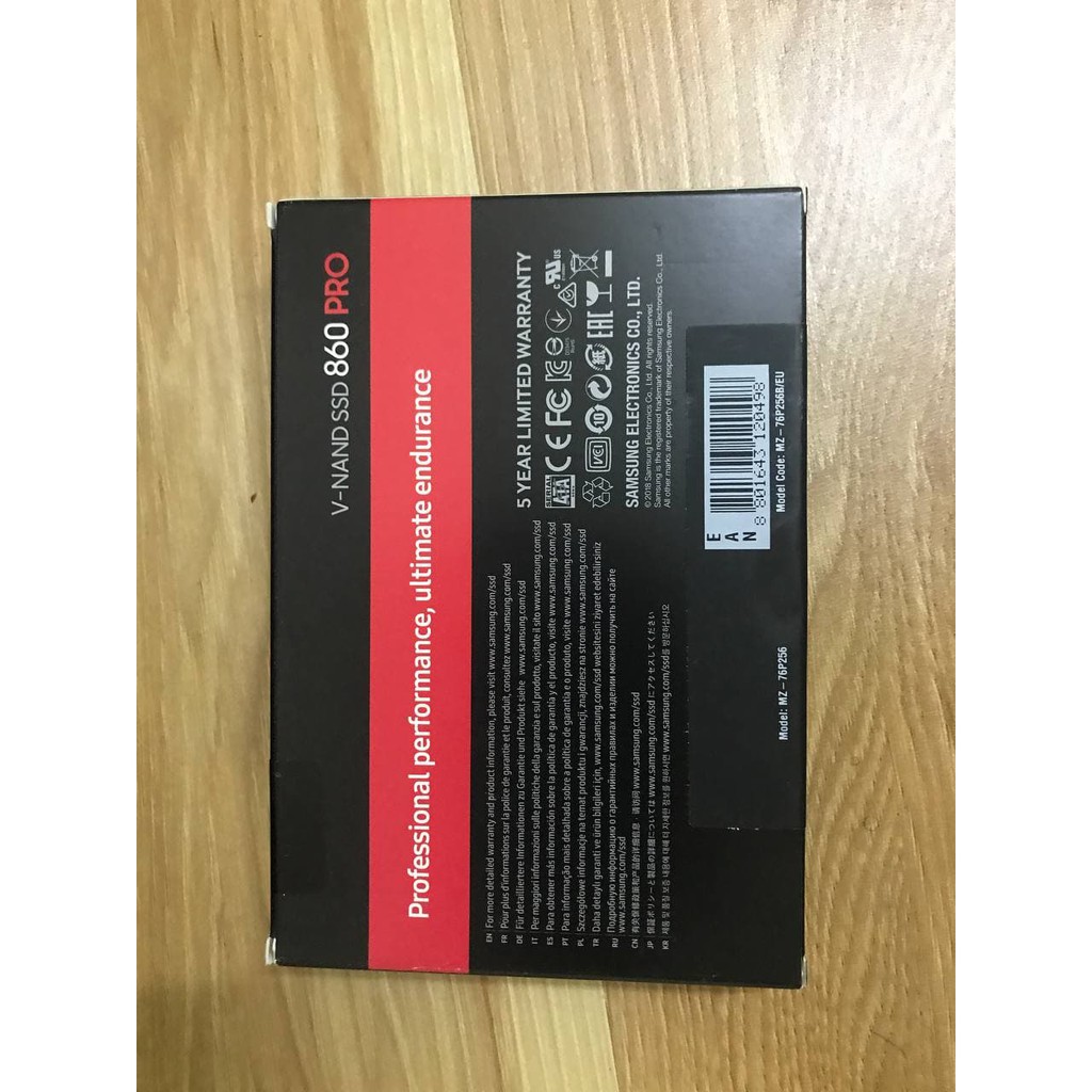 Ổ cứng SSD Samsung 860 Pro - 256Gb - SATA III 2.5inch - MZ-76P256 | BigBuy360 - bigbuy360.vn