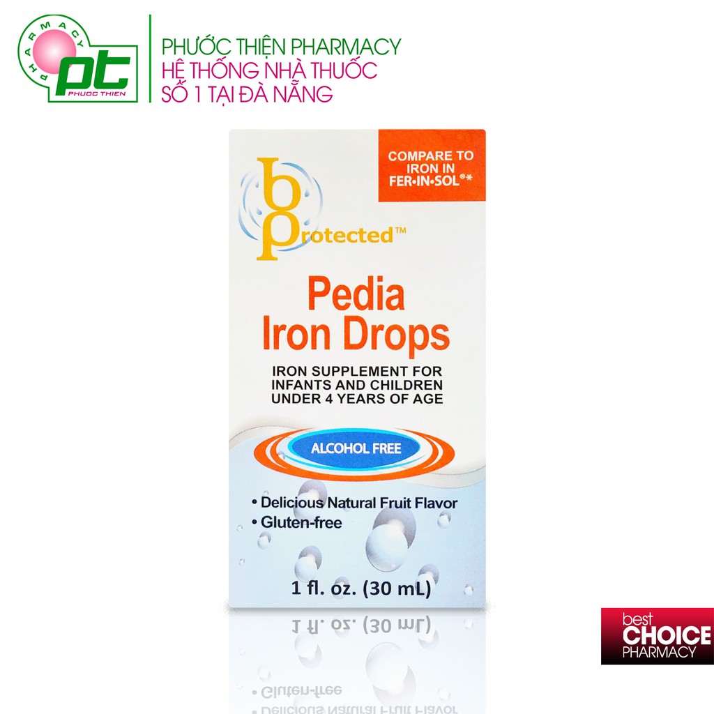 Bổ Sung Sắt Hữu Cơ Cho Bé Trên 4 Tháng Tuổi Pedia Iron Drops 30ml