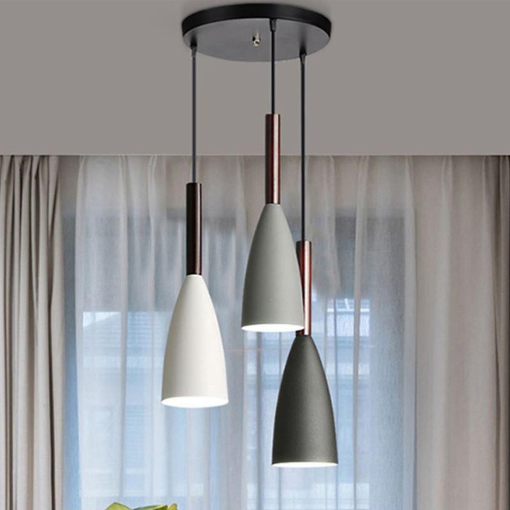 Đèn thả bàn ăn cao cấp 3 bóng sơn tĩnh điện - kèm bóng LED