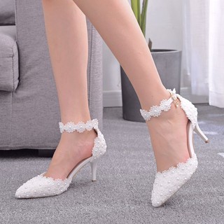 [Le' Decor] Giày cô dâu, giày cưới - hoa đính