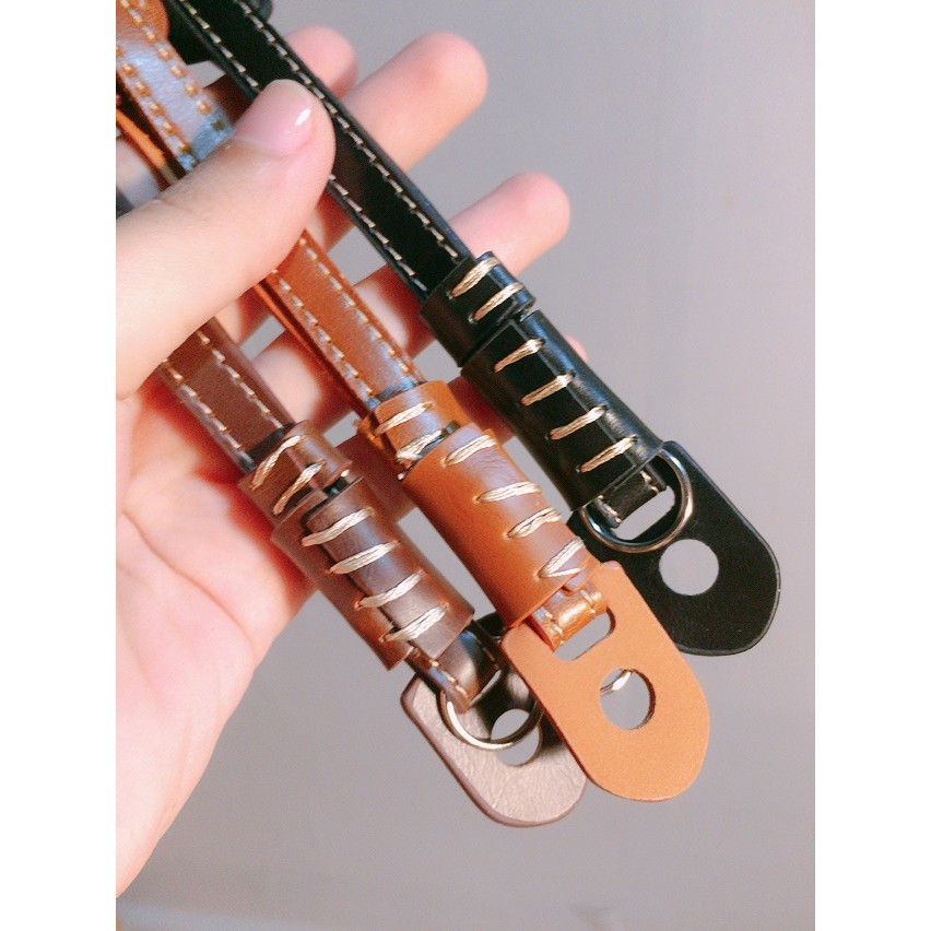 [Hình thật] DÂY ĐEO CỔ TAY MÁY ẢNH HANDSTRAP BẰNG DA THỜI TRANG