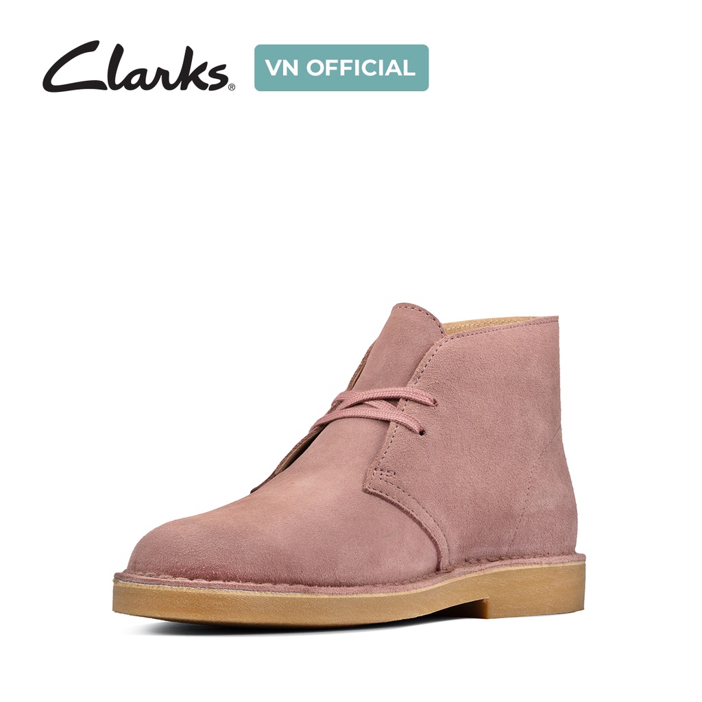 Giày Ankle Boot Nữ CLARKS Desert Boot 2 Màu Rose