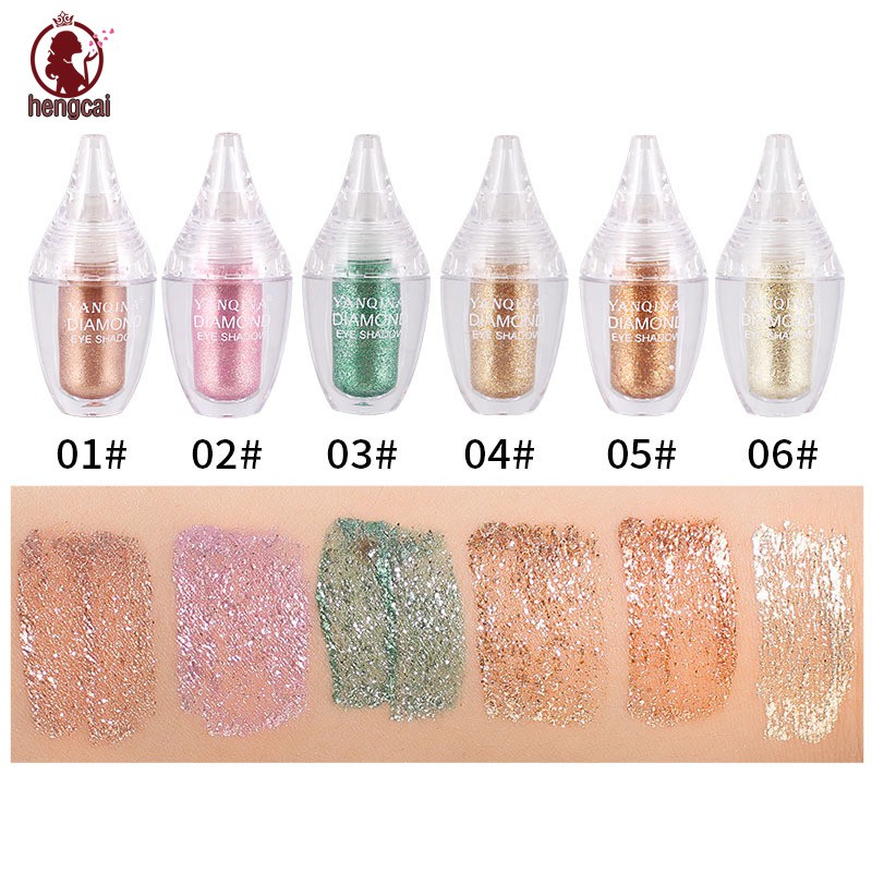 1 Bottle Liquid Eyeshadow Shining Waterproof Natural Makeup Eye Shadow Powder Cosmetic