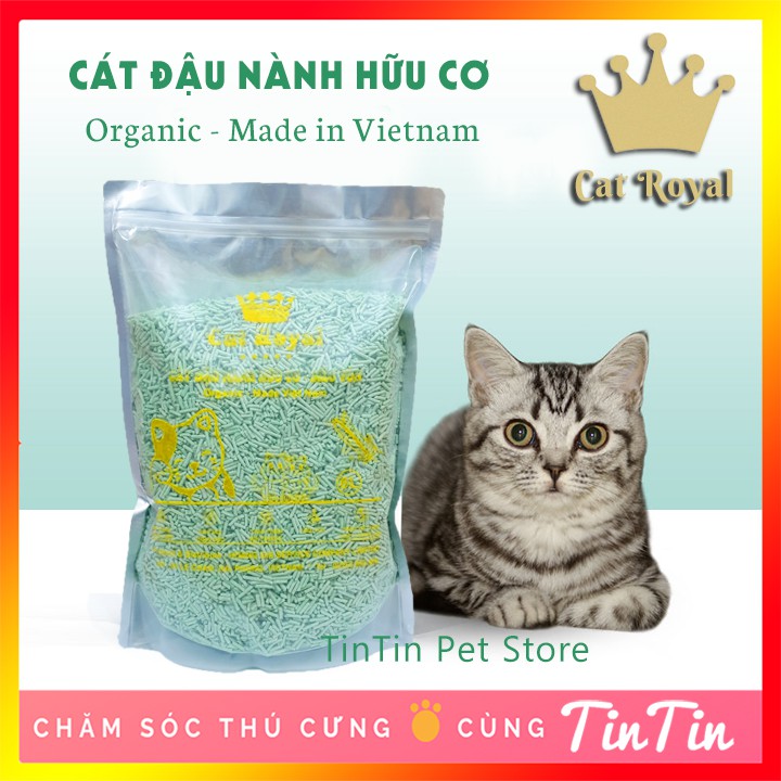 Cát Vệ Sinh Tofu  Đậu Nành Cat Royal 2L (2kg) #Tintin Pet Store