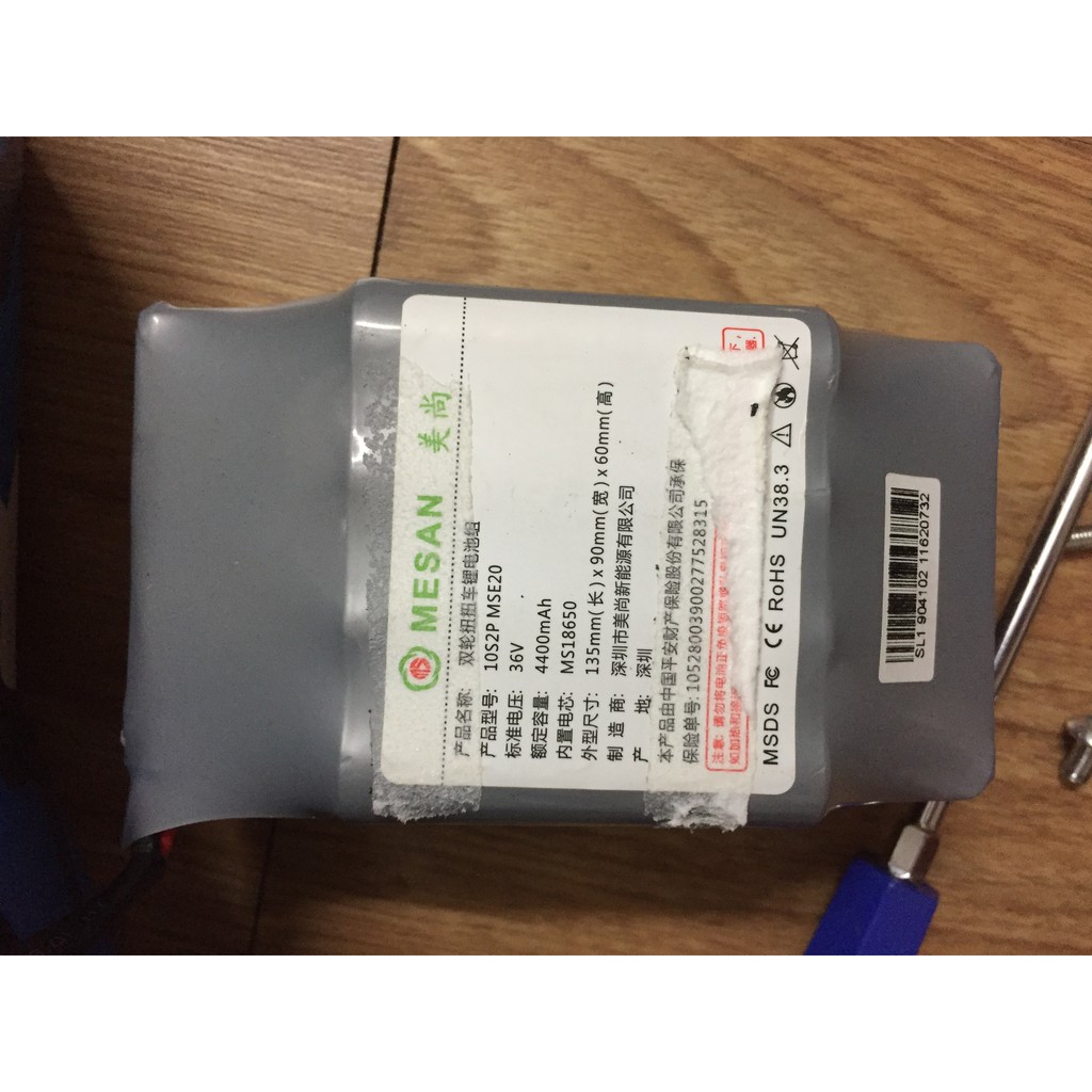 pin xe cân bằng 36v 4,4ah hàng chuẩn