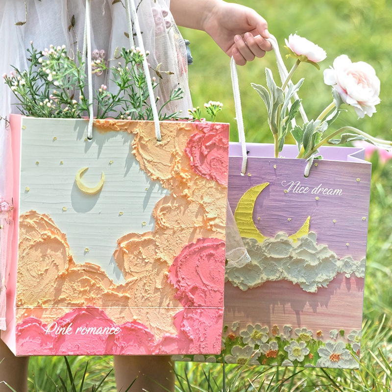 Túi Giấy Đựng Quà Tặng Họa Tiết Tranh 3D