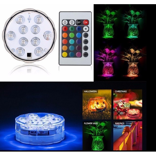 Combo 10 Đèn LED  chống nước thả  trang trí hồ cá,bể cá,lọ hoa...