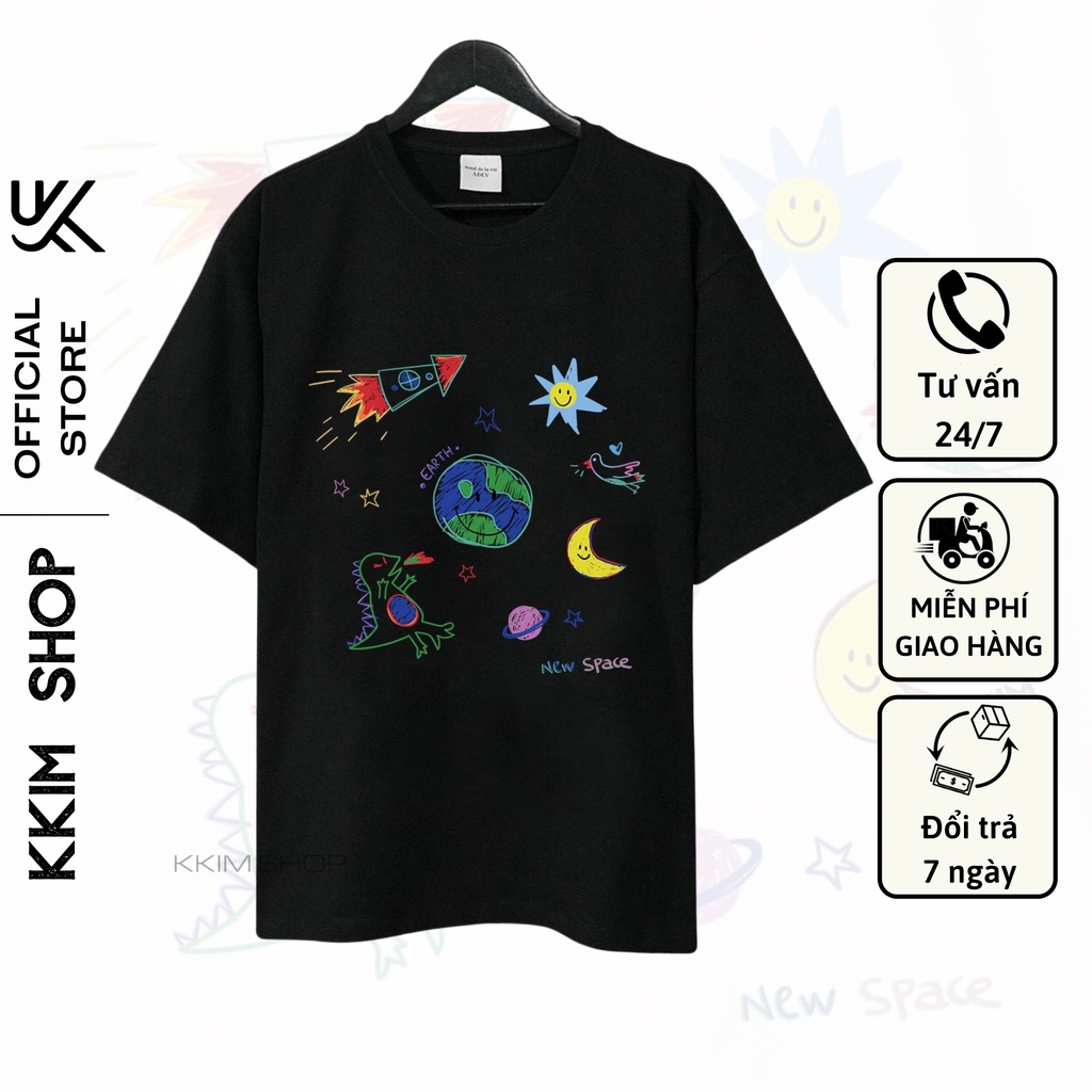 Áo Thun Tay Lỡ Acmé De La Vie (ADLV), Form rộng oversize, áo phông unisex, chất liệu Cotton - KKIM Shop