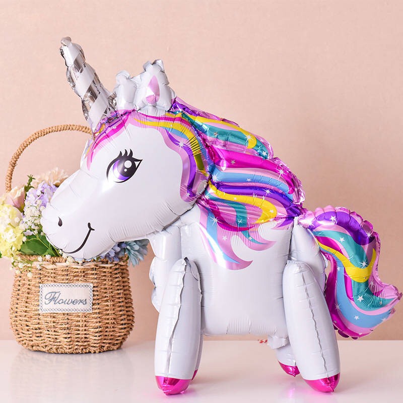 Bong Bóng Ngựa Pony Kỳ Lân Unicorn Trang Trí Sinh Nhật, Thôi Nôi, Đầy Tháng Cho Bé Gái