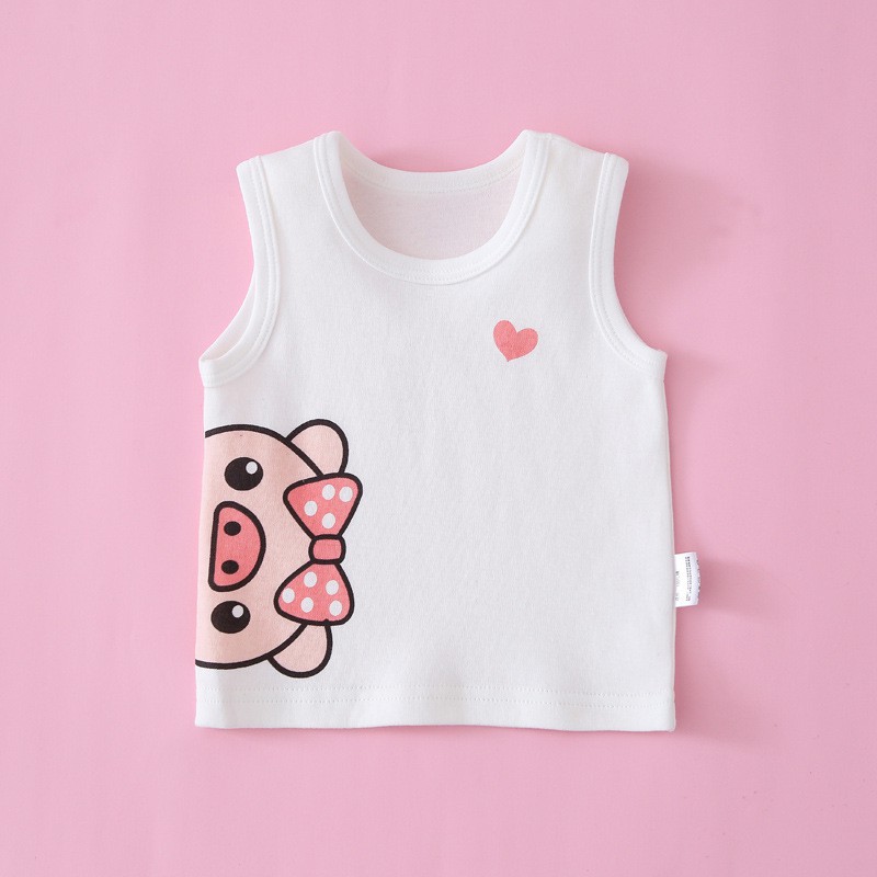 [SALE] Áo Ba Lỗ Cho Bé Trai Minky Mom Vải Cotton 100% Trắng Basic Họa Tiết Dễ Thương, Áo Thun 3 Lỗ Bé Trai MKMA2115