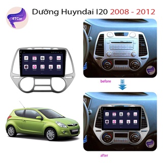 Mặt Dưỡng Hyundai i20 2011-2014 Điều Hòa Cơ (9 Inch) - Nâng Cấp Hệ Thống Giải Trí Cho Xe