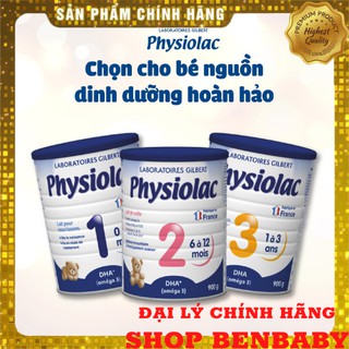 Sữa Physiolac số 1, 2, 3 (900g), Sữa Pháp, sữa tốt cho hệ tiêu hóa của bé yêu (Date 2023)
