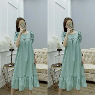Đầm bầu công sở BCE510 chất thô đũi