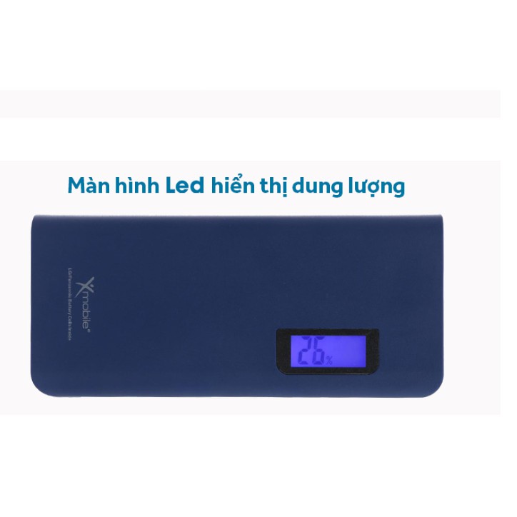 ️🔥TẶNG DÂY SẠC🔥 Pin sạc dự phòng 15000mAh Xmobile LA Y615N Xanh / CHÍNH HÃNG 100%💦