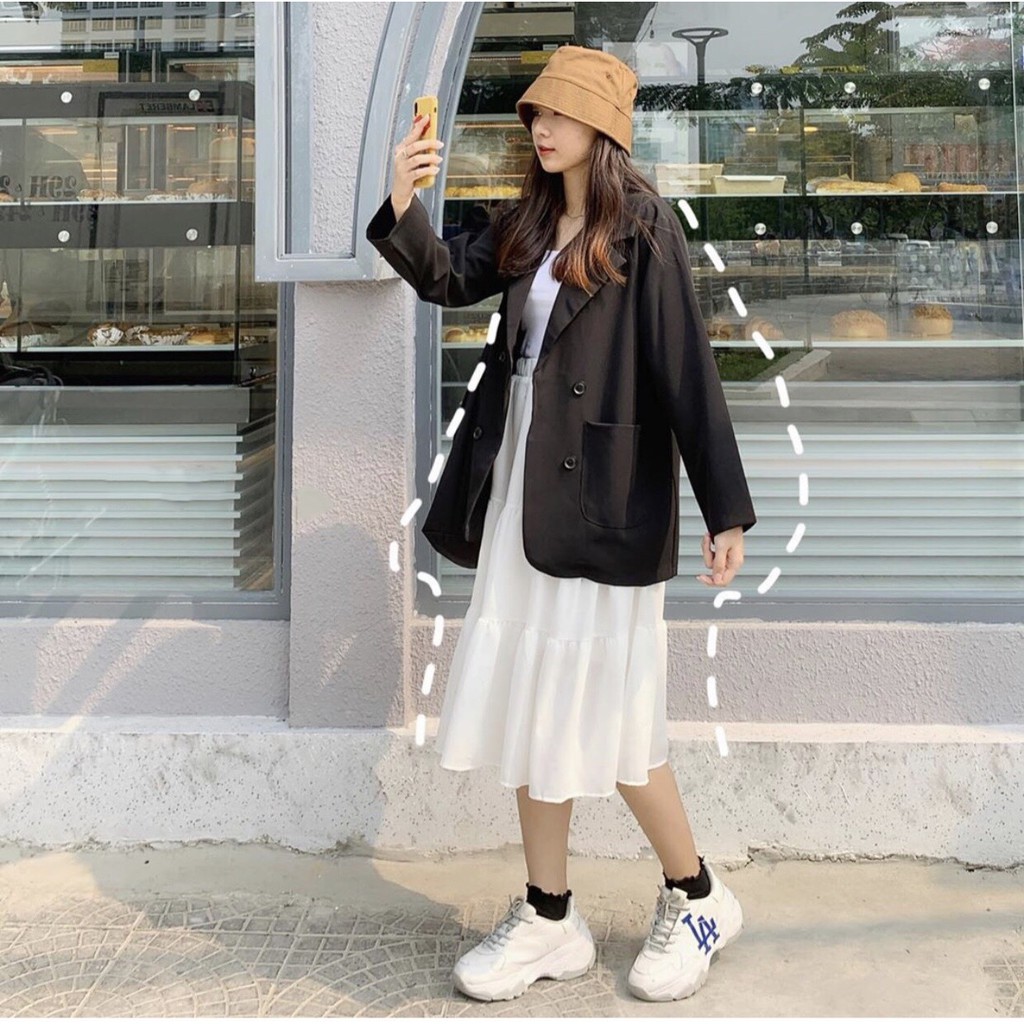 Chân Váy dài Ulzzang, Chân váy vintage cá tính. | BigBuy360 - bigbuy360.vn