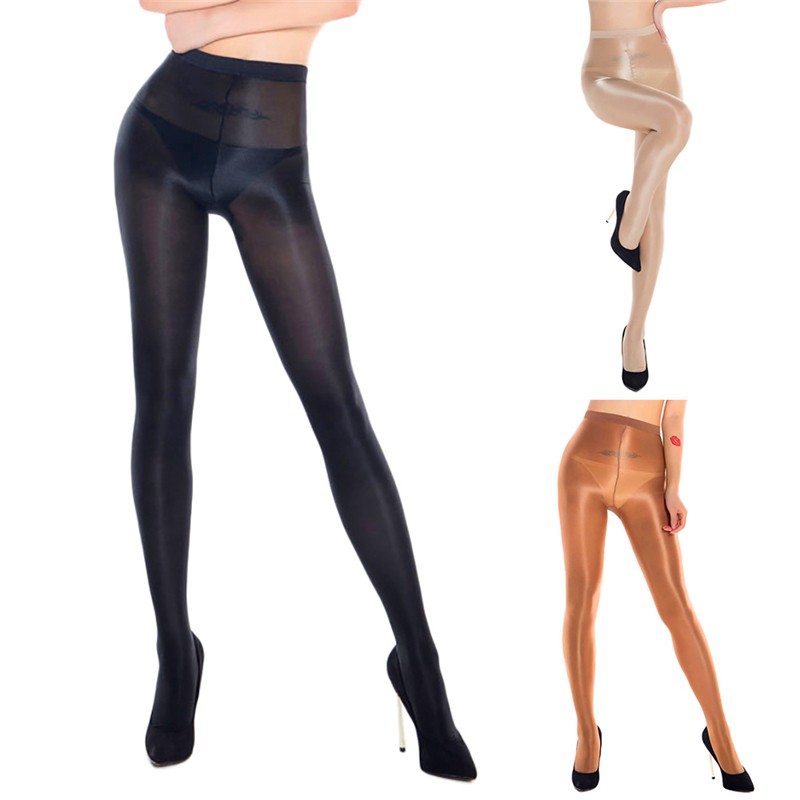 CHSM 70D Women Girls 3 Color Tights Lady Sexy Smooth Satin Shiny Oil Stockings