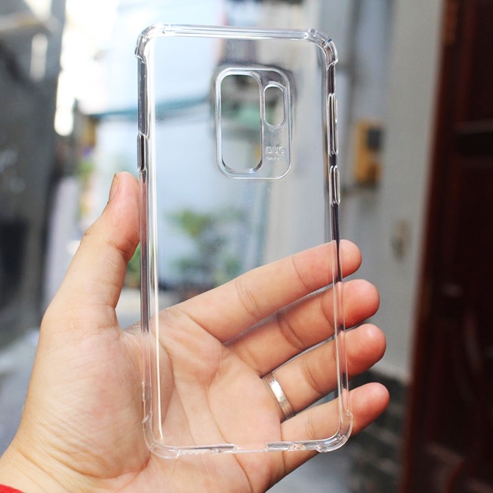 Ốp lưng Samsung S9 Plus SM-G965 viền nhựa dẻo chống sốc - Mặt lưng nhám
