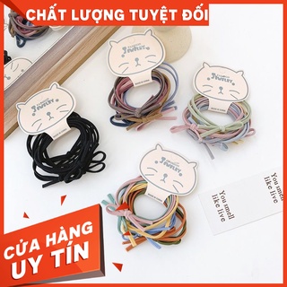 Combo dây cột tóc nữ dễ thương style Hàn - Chun buộc tóc nữ