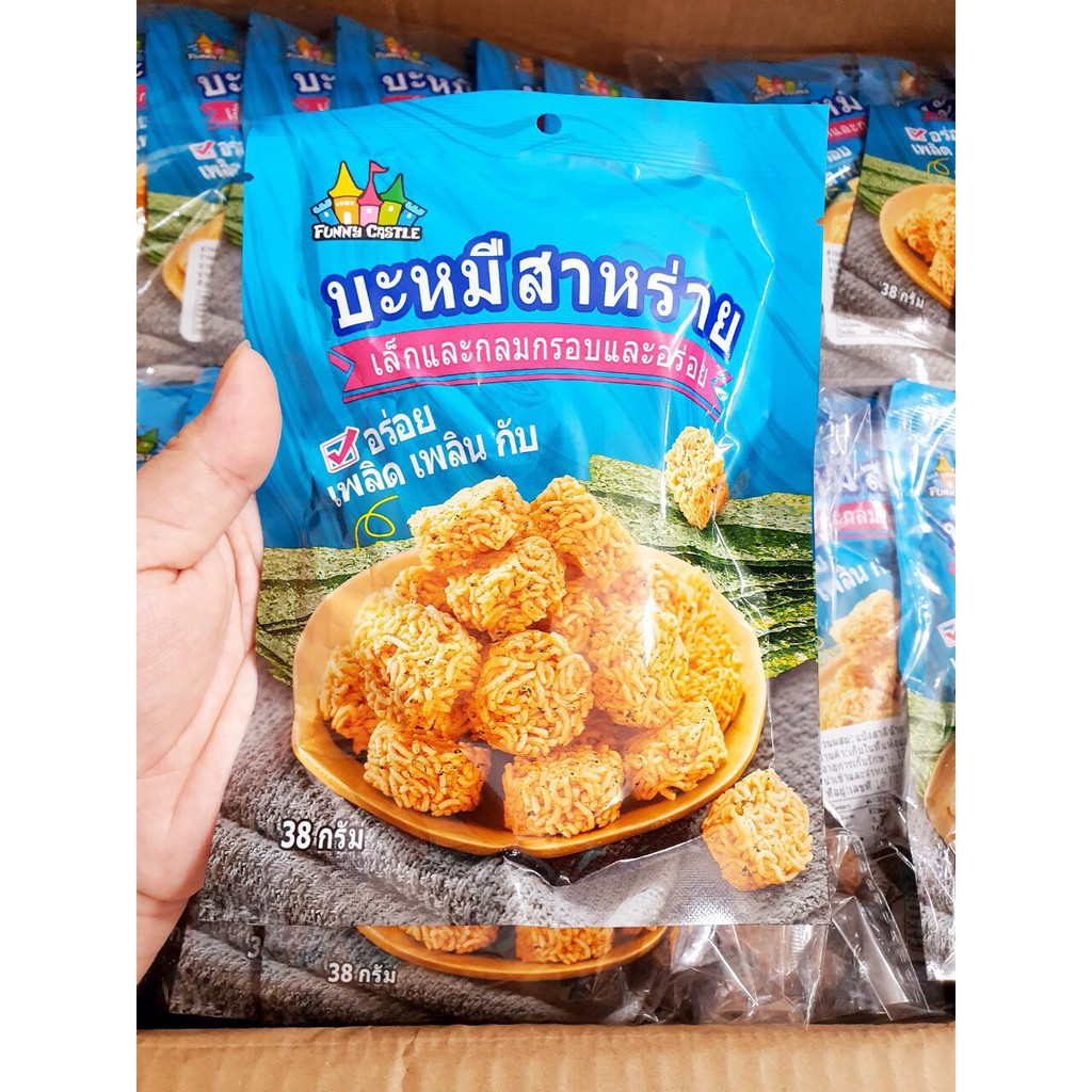 [SIÊU RẺ] Snack Mỳ Tôm Vị Rong Biển Thái Lan - Gói To 38gr