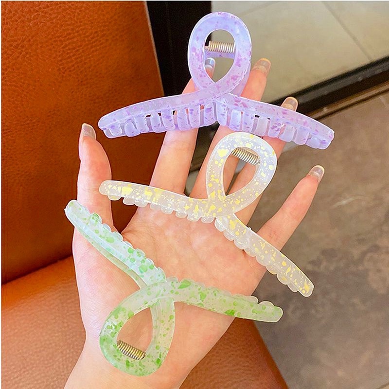 kẹp tóc càng cua kiểu hàn quốc kẹp tóc dài phối màu