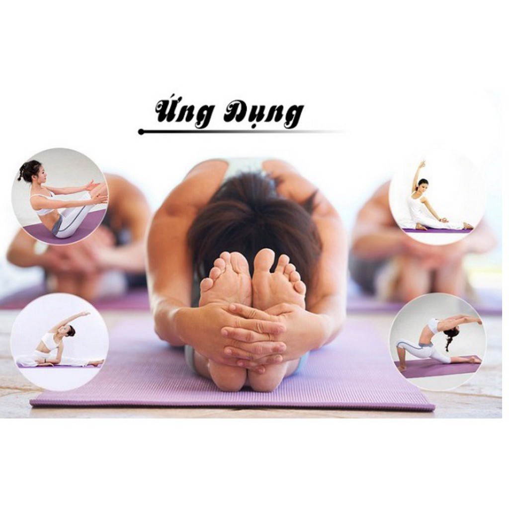 [SALE] Thảm Tập Yoga PVC 173x61x0,3 Cm Cao Cấp