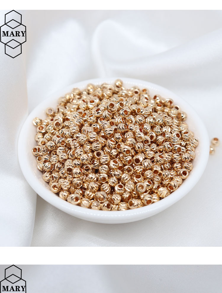 Chuỗi Hạt Bằng Đồng 14K Màu Sắc Dùng Làm Trang Sức diy