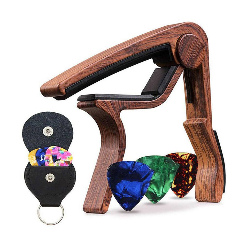 1 Set Kẹp Capo Bằng Gỗ Thay Thế Chuyên Dụng Cho Đàn Guitar Điện