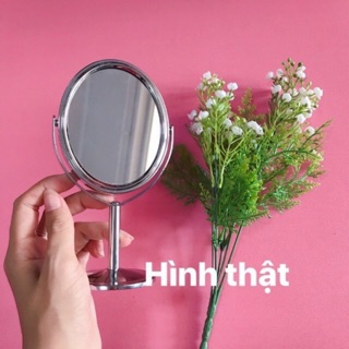 GƯƠNG TRANG ĐIỂM 2 MẶT , NHỎ GỌN , TIỆN LỢI