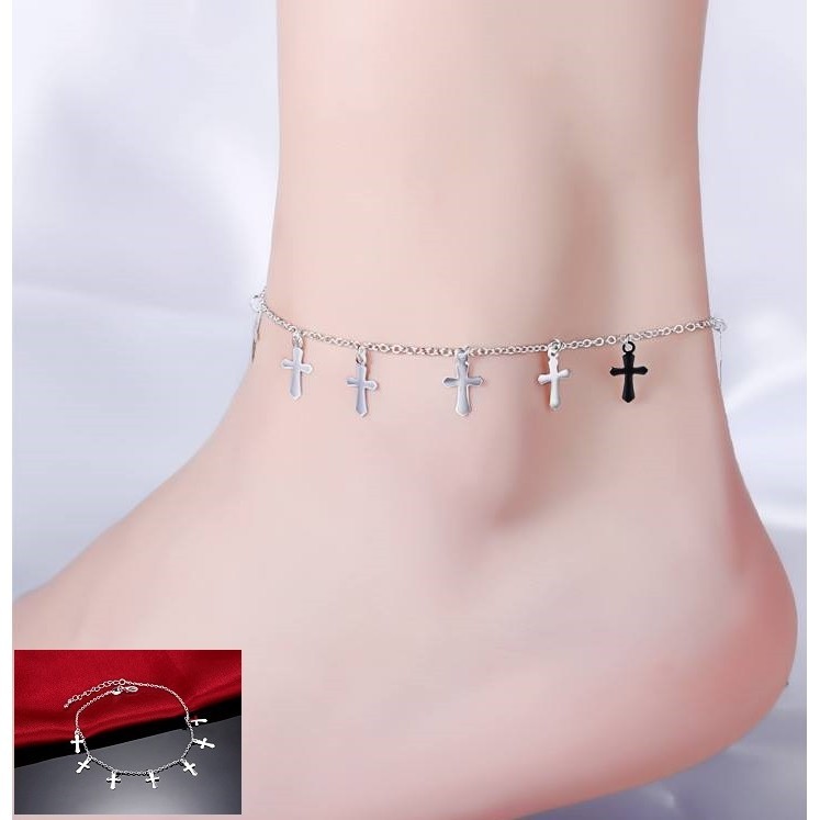 FOLLOW SHOP SĂN DEAL 4K 25.4 Lắc chân bạc 925 hình tròn kiểu Hàn Quốc YSLBX1 | BigBuy360 - bigbuy360.vn